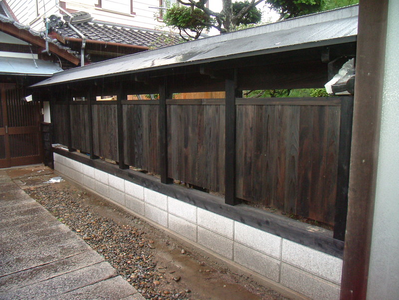防府市：和風の板塀リフォーム　防犯対策とプライバシー保護に効果的